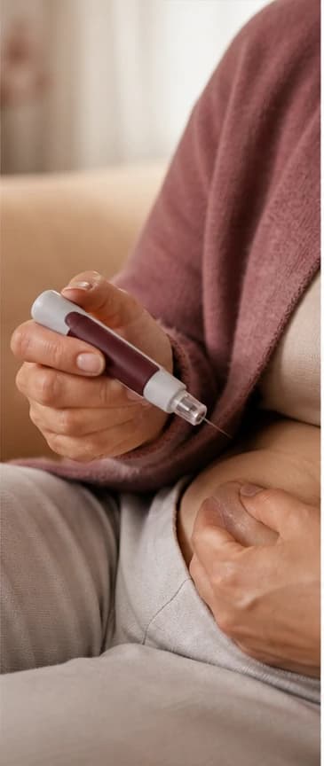 Préparation d’une injection hebdomadaire