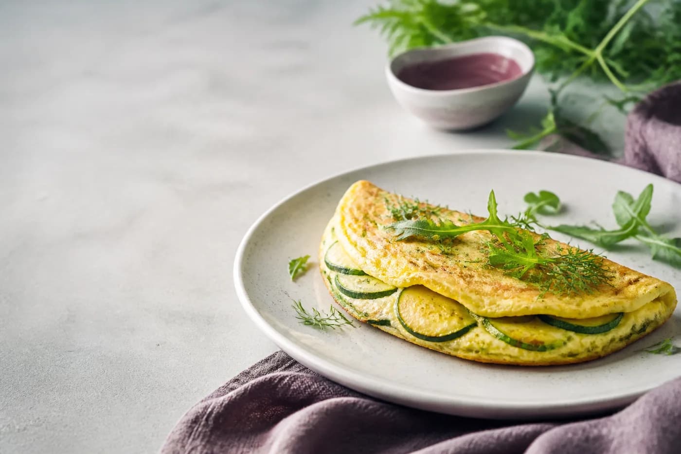 Petite omelette et repas léger